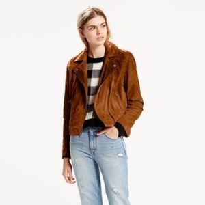 Levi’s suede moto jacket